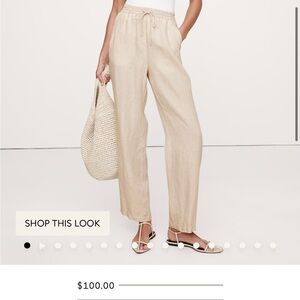 Banana republic linen pants size small brand new
